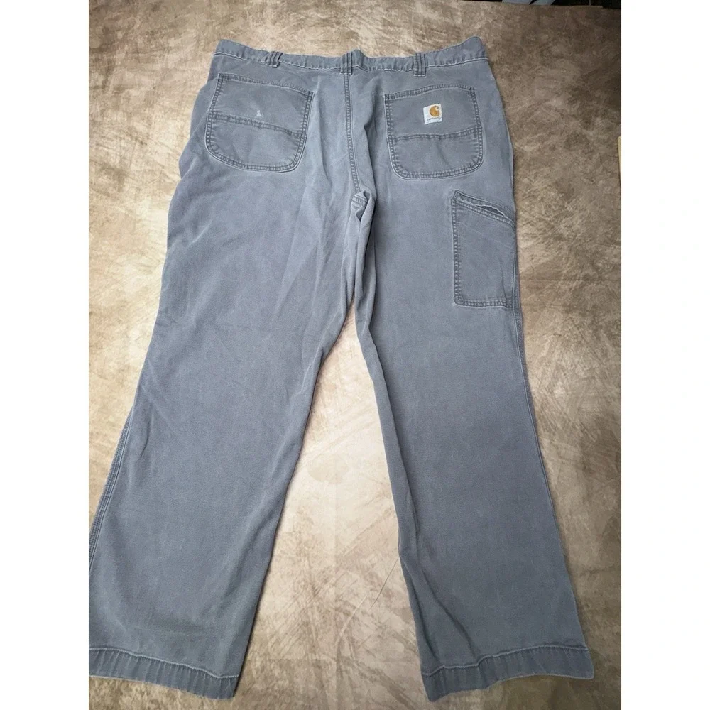 Carhartt Relaxed Straight Rigby Dungaree Pants Men's *42 X 29 Gravel Gray